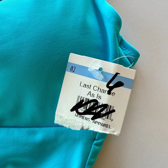 NWT BECCA Color Code V-Wire One-Piece Swimsuit in Pool Aqua Blue Size Medium - Picture 9 of 15